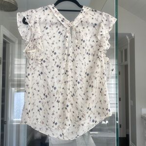 COPY - Rebecca Taylor sweet ruffle sleeve top